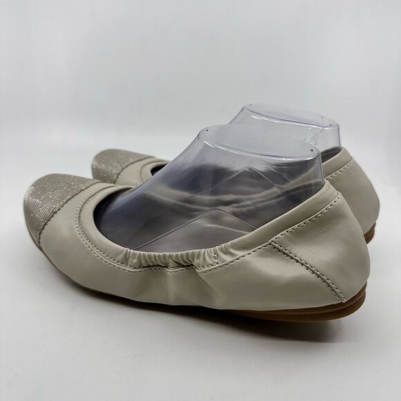 Easy Spirit Gessica Flats e360 Collection Women's 10.5M Cream/Glitter Cap Toe - Picture 2 of 8